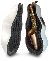 Hililand Sourdine Saxophone Alto Saxophone muet Alto Sax ton filtre  Silicone cloche anneau de protection pièces accessoires